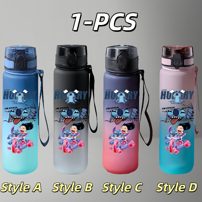 Stitch Anime Water Bottle 650m - Kids Outdoor Movies avaliação e preço