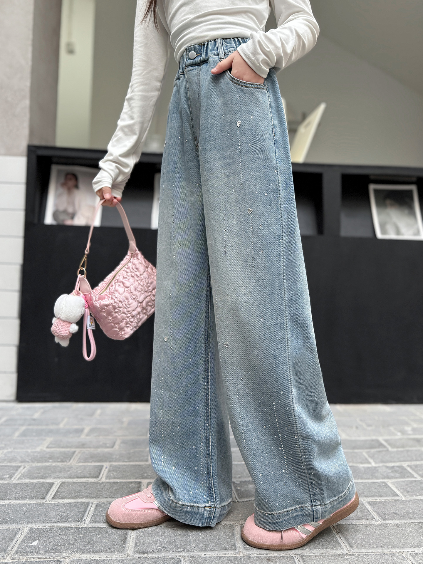 Spring Fashion Girls Jeans Cas - Kids Outdoor Youtube avaliação e preço