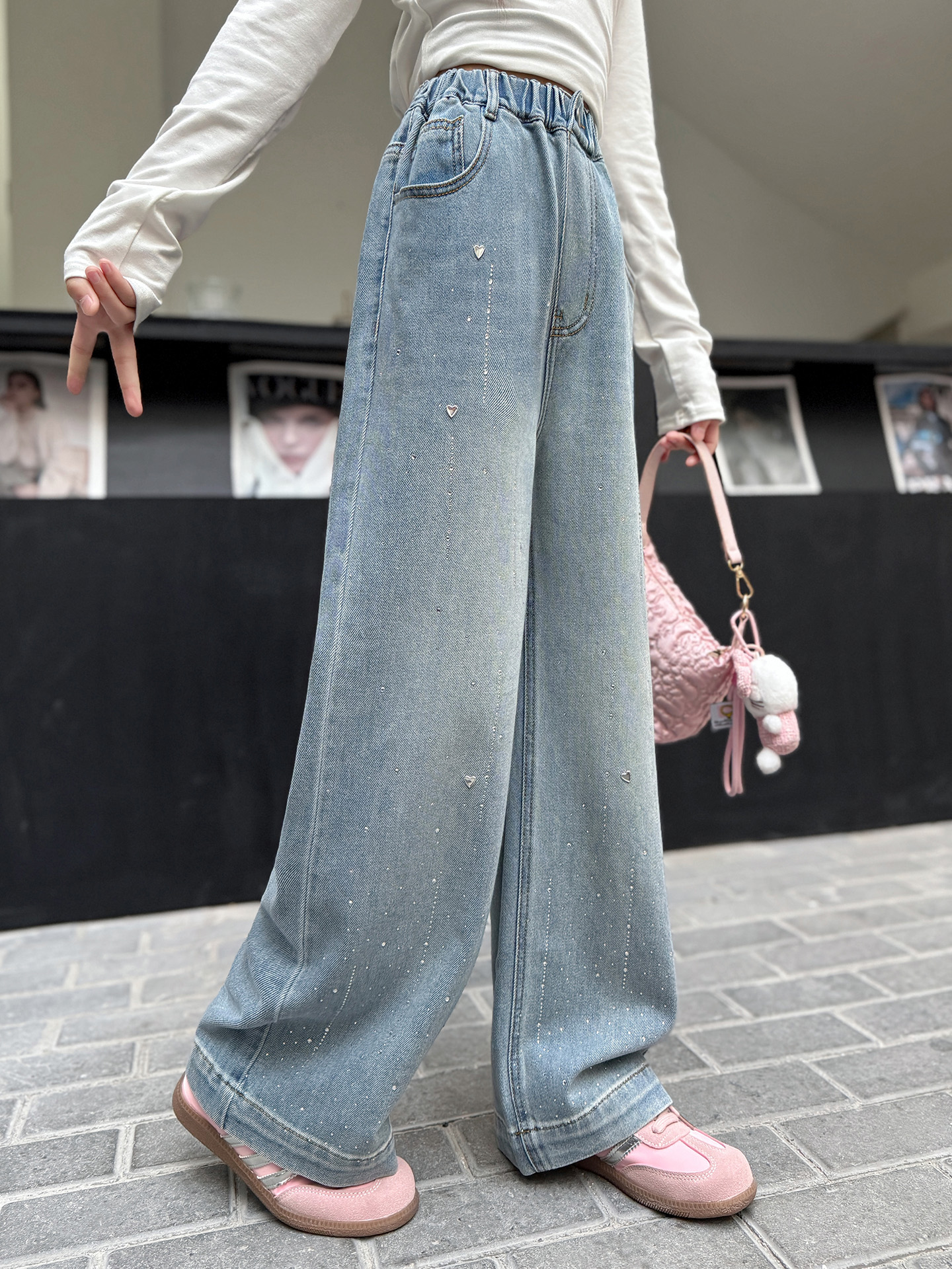 Spring Fashion Girls Jeans Cas - Kids Outdoor Youtube avaliação e preço