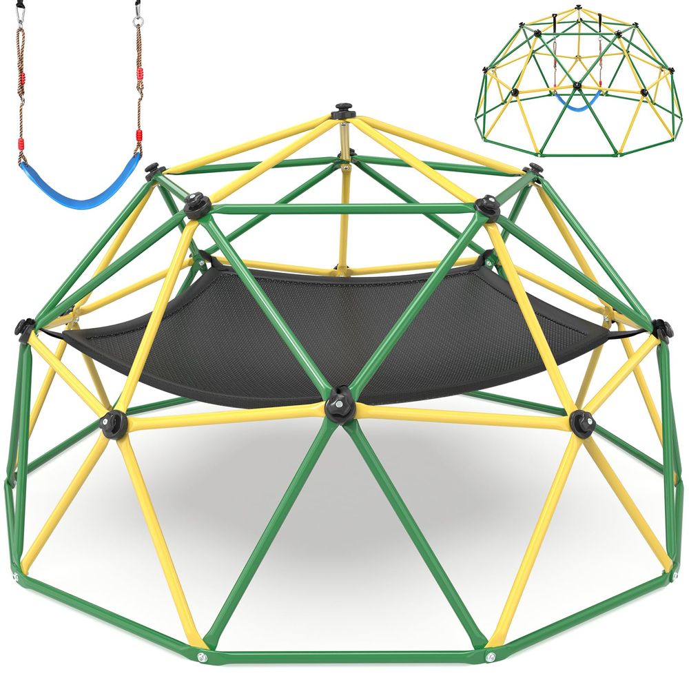 Climbing Dome, 10FT Climber wi - Kids Outdoor Jungle Gym avaliação e preço