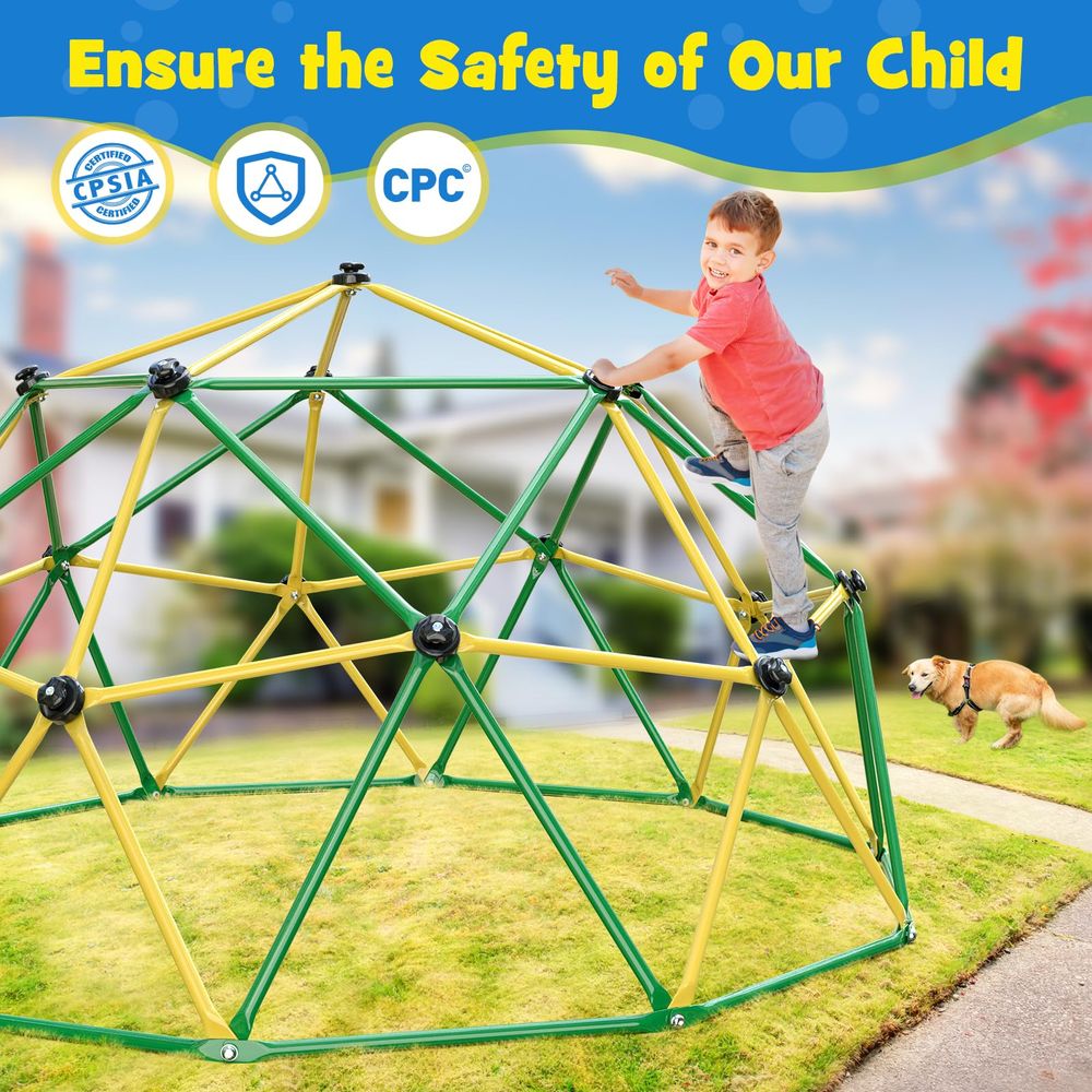 Climbing Dome, 10FT Climber wi - Kids Outdoor Jungle Gym avaliação e preço