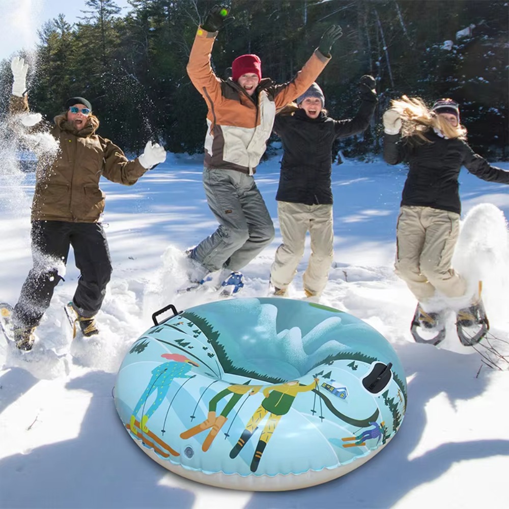 Inflatable Snow Tube Heavy Dut - Kids Outdoor Youtube avaliação e preço
