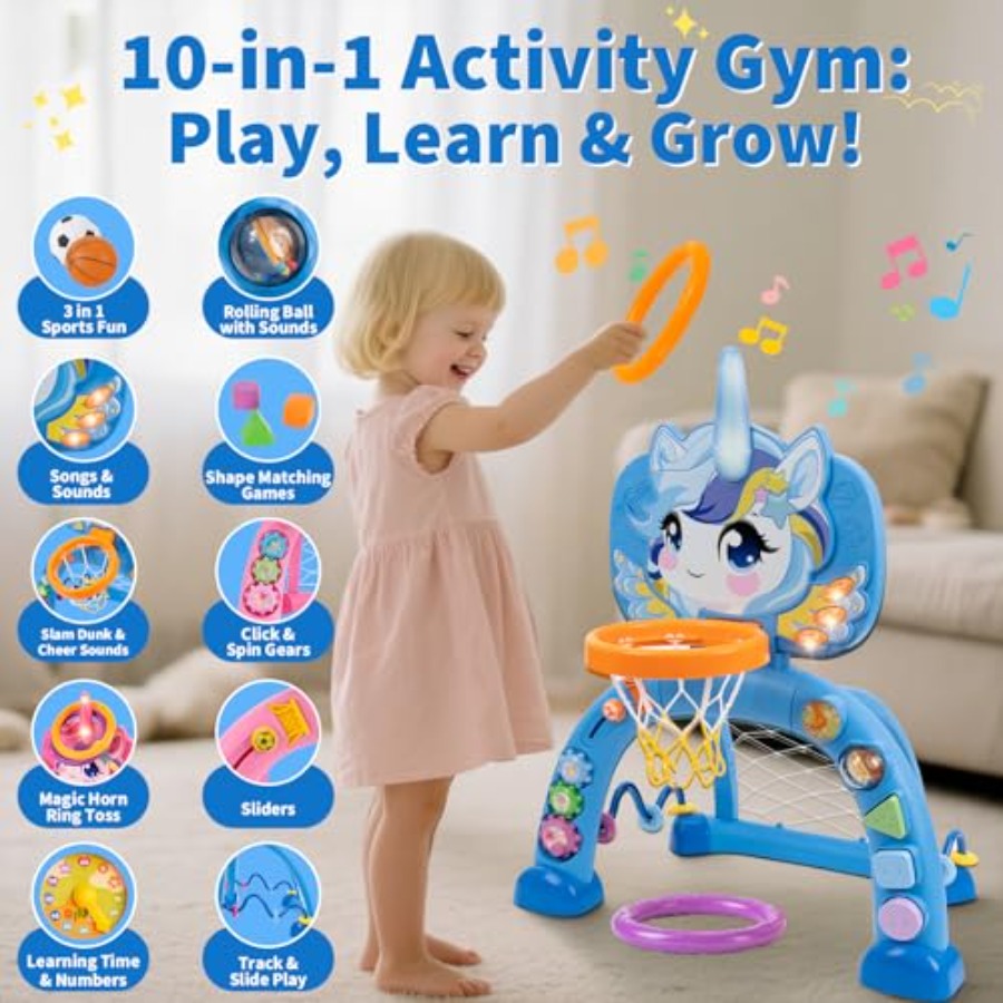 Unicorn Sports Play Set for To - Basketball Hoop Outdoor avaliação e preço
