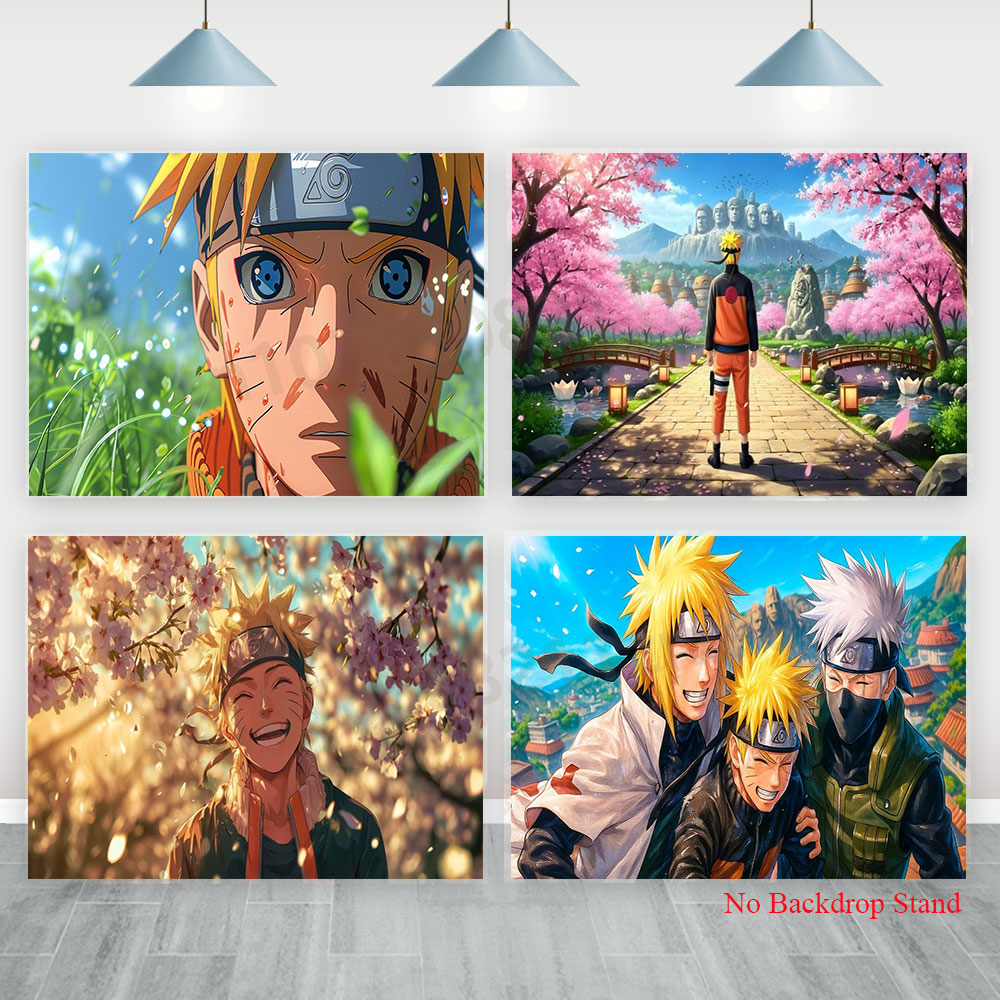 Naruto Backdrop Banner Boys Ki - Kids Outdoor Movies avaliação e preço
